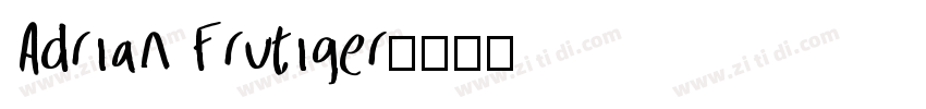 Adrian Frutiger字体转换